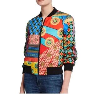 Alice + Olivia Lonnie Reversible Bomber Jacket